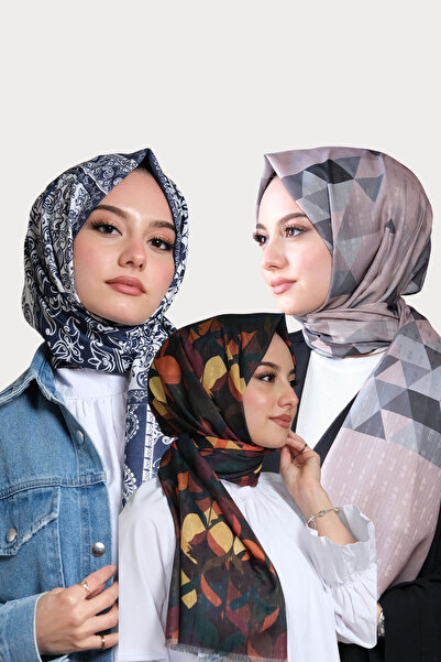 AFVENTE Paisley, Leaf, Triangle Pattern Cotton Shawl Buy 3 Pay for 2