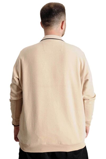 ModeXL Mode Xl Великий розмір Світшот Поло Селонік Mode 23448 Бежевий