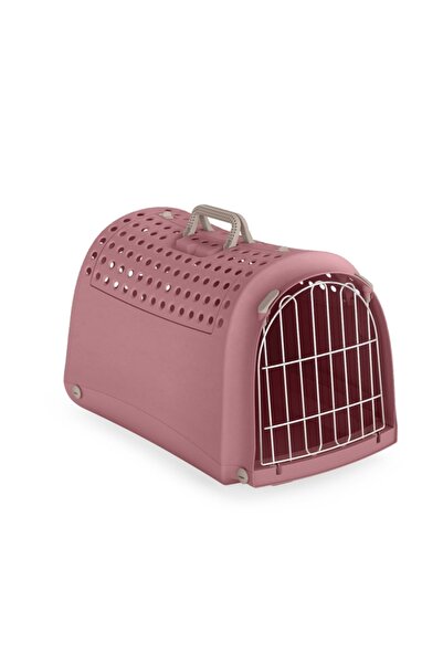 İmac Linus Cabrio Üstü Açılabilen Köpek Pet Taşıma Çantası Pembe 50x32x34.5 Cm