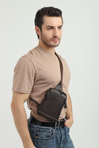 en deri Men's Multi-Compartment Crossbody Shoulder Bag Crossbody Bag