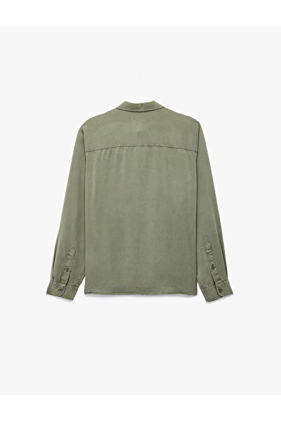 Koton Regular Fit Long Sleeve Button down Classic Collar Shirt