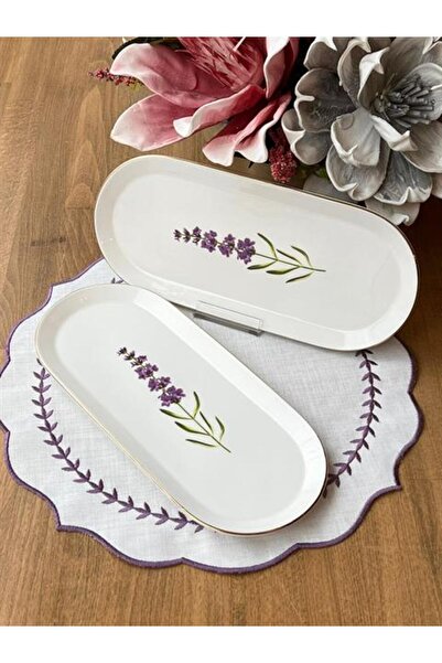 ROSSEV Mimoza Thin Oval Presentation Plate Set of 2