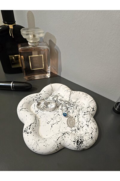 Gamy Crafts Διακοσμητικό Πιάτο Παρουσίασης με Μαρμάρινο Σχέδιο - Πιάτο κοσμημ...