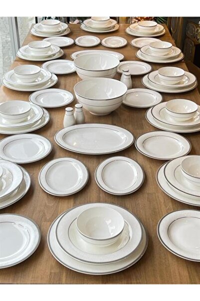 ROSSEV Yemek Takımı Rennes Silver 60 Parça 12 Kişilik