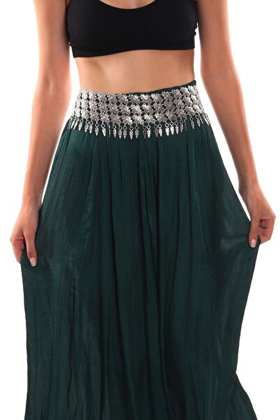 LABALABA Γυναικεία αντίκα επάργυρη ένδυση με λεπτομερή σχεδίαση έθνικ ζώνη