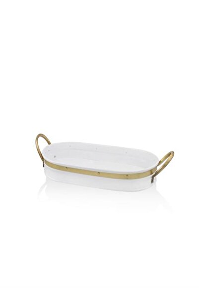 ROSSEV Galvin Tray White Oval 24x54 Cm