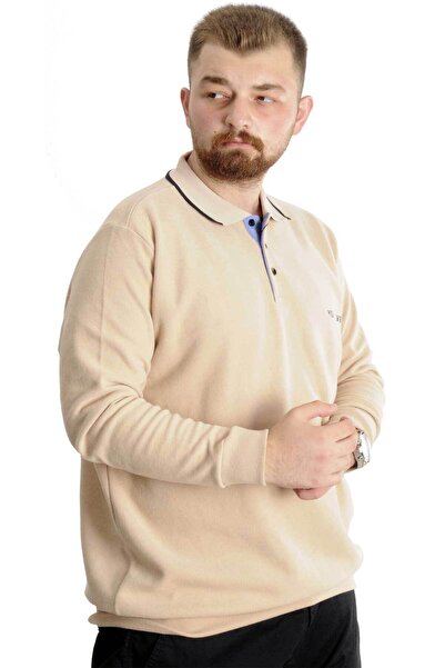 ModeXL Mode Xl Великий розмір Світшот Поло Селонік Mode 23448 Бежевий