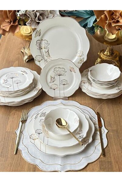 ROSSEV Yemek Takımı Faralya 24 Parça 6 Kişilik