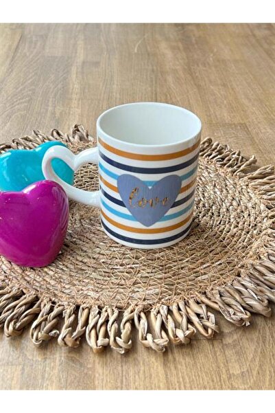 ROSSEV Mix Striped White Porcelain Mug