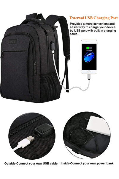 halber Rucsac Laptop, halber, Pro, Style & Storage, 15.6 inch, Negru