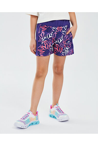 SKECHERS 2XI-Lock G 3 Inch Short Büyük Kız Çocuk Beyaz Şort SK241043-102
