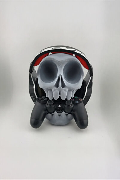 OEM PS5/PS4/XBox Controller and Headphone Holder, Skull Model, Desk/Wall Mount