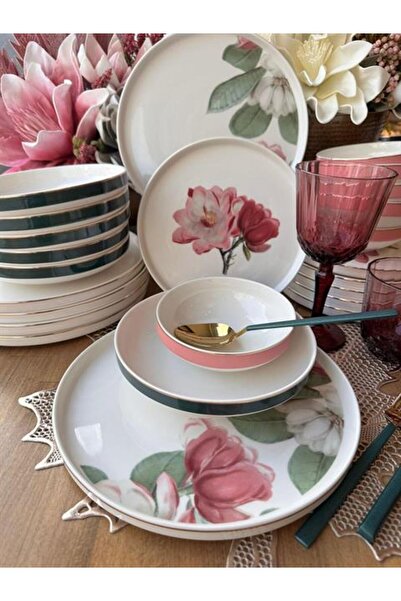 ROSSEV Yemek Takımı Modern Nancy 24 Parça 6 Kişilik