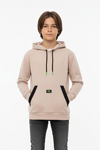 NEWKİDS Εποχικό παιδικό μπλουζάκι με κουκούλα, φαρδιά κοπή, Unisex, με τσέπες