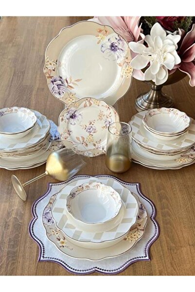 ROSSEV Yemek Takımı Dublin 24 Parça 6 Kişilik