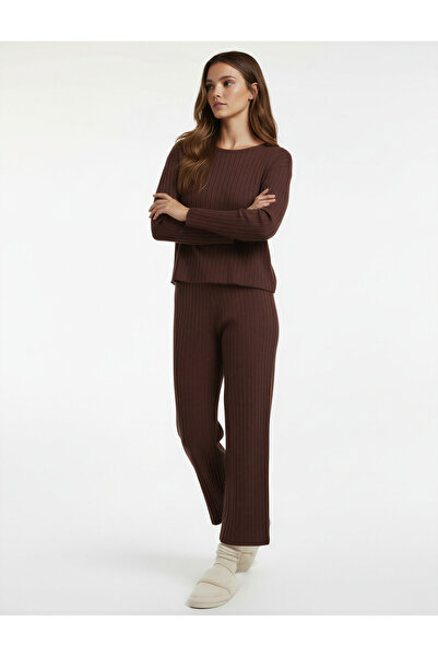 Koton Comfortable Fit Loose Straight-Leg Pajama Bottoms
