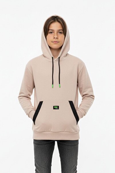 NEWKİDS Εποχικό παιδικό μπλουζάκι με κουκούλα, φαρδιά κοπή, Unisex, με τσέπες