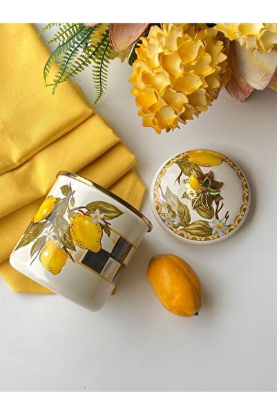 ROSSEV Amarillo Enameled Jar 12 Cm