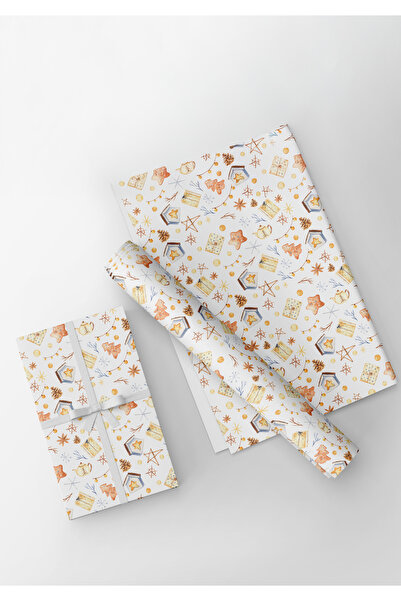 Miona Yılbaşı Özel Hediye Paketleme Ambalaj Kağıdı 35x50 cm(1 ADET)