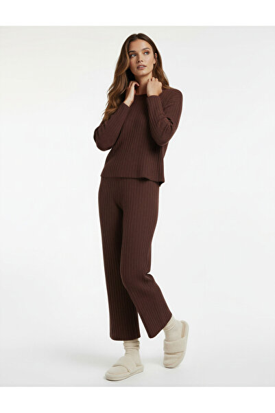 Koton Comfortable Fit Loose Straight-Leg Pajama Bottoms