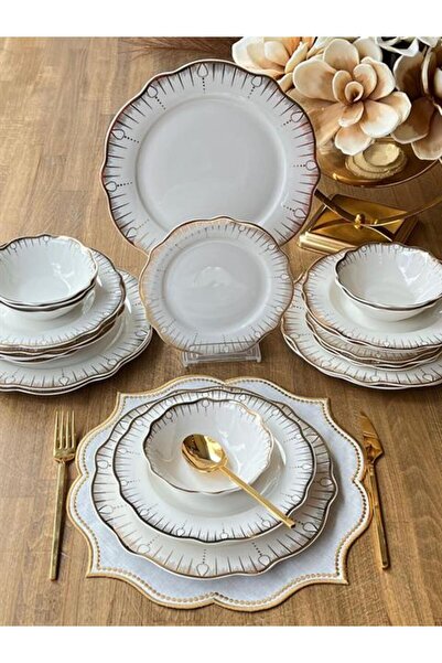 ROSSEV Yemek Takımı Bloom 24 Parça 6 Kişilik