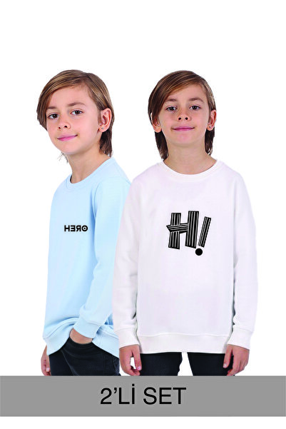 Rekormoda Pachet de 2 pentru băieți, albastru-ecru, 3 fire, cu căptușeală din...