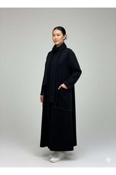 FUAT GÜRSEN Shawl Detailed Bag-Pocket Knitwear Cap