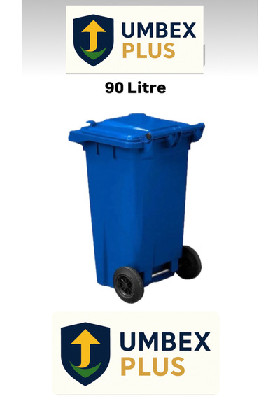 Genel Markalar UMBEX Atık Plastik Çöp Konteyneri 90 Litre Plastik Konteyner -...