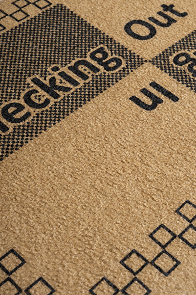 KARMAT Cheking in Chekin Out, in and Out, Door Mat, Long Lasting Doormat, House Gift for Dowry