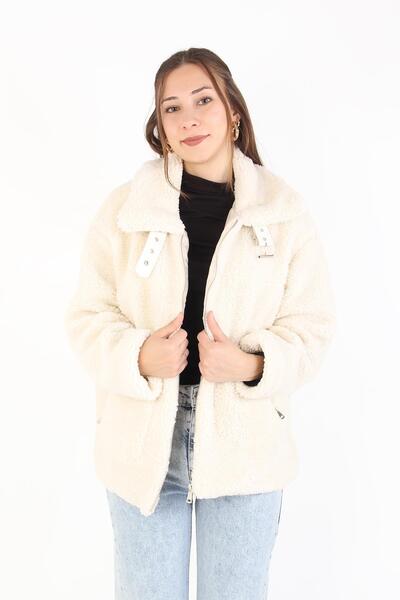 Mckanzie 2635 Collar Buckle Detail Lamb Biker Jacket