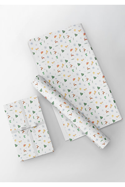 Miona Yılbaşı Özel Hediye Paketleme Ambalaj Kağıdı 35x50 cm(1 ADET)