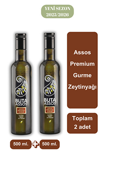 Buta Assos "ASSOS PREMIUM GURME" Zeytinyağı 2'li 500 ml. + 500 ml. Toplam 1 l...
