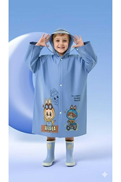 Bosile EVA Fabric με κουκούλα Παιδικό αδιάβροχο με σχέδια χωρίς τσέπες με κου...