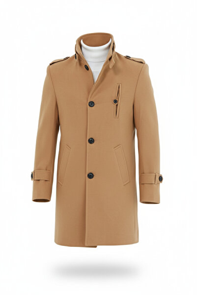 Mero Life Ανδρικό παλτό μακρύ και στενό παλτό Vision