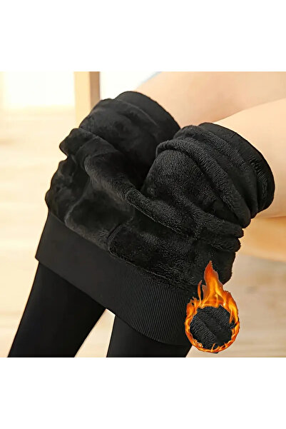 SWEETKORSE Ciorapi de pluș fără picioare, care păstrează căldura, efect model...