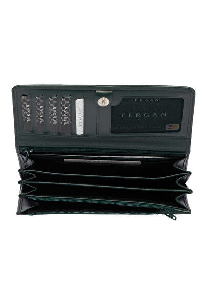 Tergan Green Genuine Leather Women's Wallet - S1Cb00005584-P1G