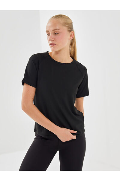 LC Waikiki Tricou sport pentru femei cu imprimeu reflector cu gâtul rotund - ...