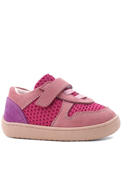 Rakerplus Bob Genuine Leather Pink Purple Barefoot Velcro Elastic Baby Sneaker Shoes