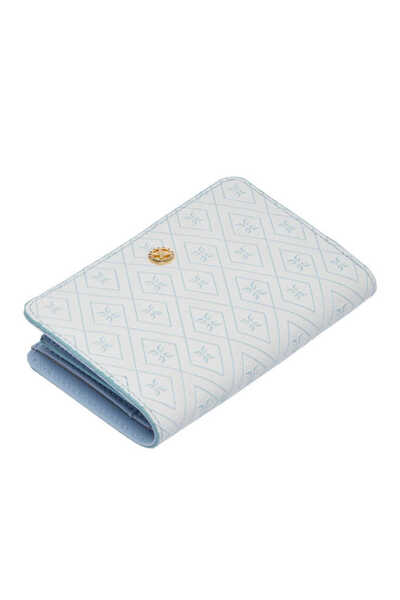 Tergan Blue Print Women's Wallet - S1Cb00055815-S5C