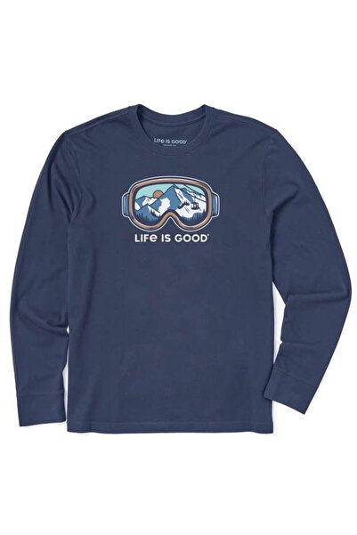 CRUSHER Women's slim long-sleeved T-shirt, blue Glasses 3XL