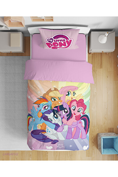 Erays Home Set de lenjerie de pat pentru fetiță, imprimat digital 3D My Littl...