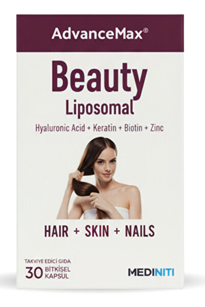 AdvanceMax Beauty Lipozomal Hyalüronik Asit Keratin Biotin Zn 30 Kapsül