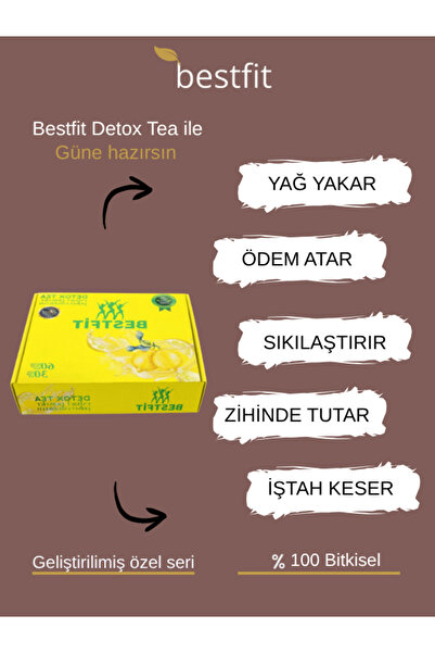 BESTFİT DETOX Çayı Limon 60 Adet 1 Aylık Kullanım-bestfit Detox Tea