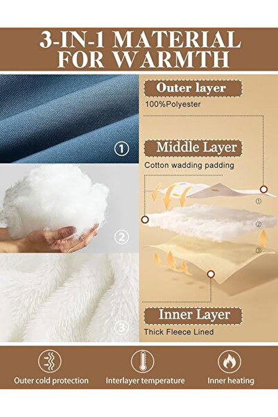 OEM Jachetă de iarnă bărbătească cu blană, mărimea XL