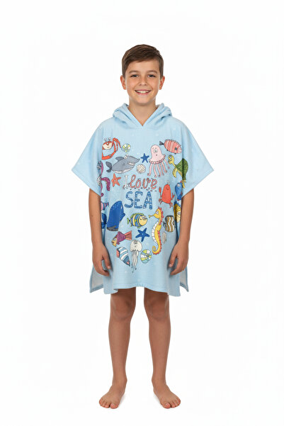 MoveBeach Prosop de plajă Poncho pentru copii 8-12 ani