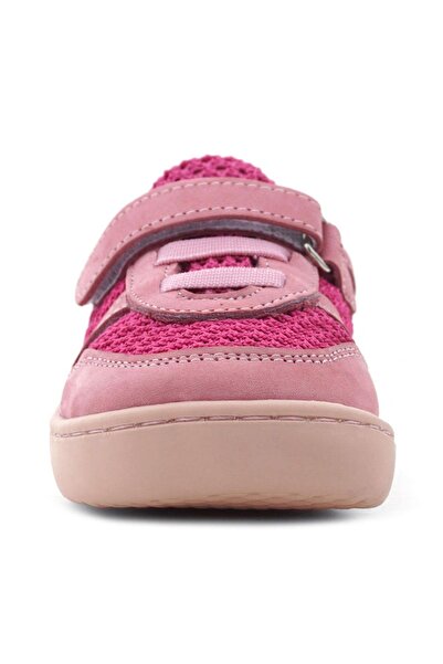 Rakerplus Bob Genuine Leather Pink Purple Barefoot Velcro Elastic Baby Sneaker Shoes