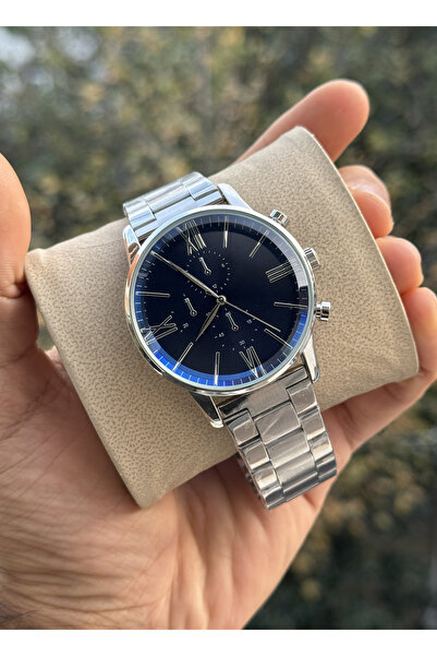 Tulpar New Season Silver Color Black Dial Sport Men's Wristwatch