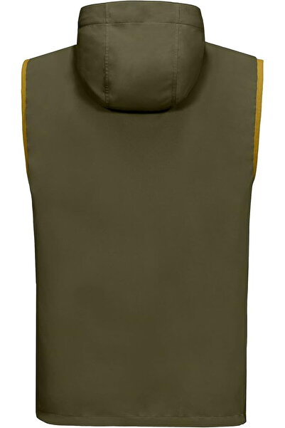 OEM Lightweight, breathable, waterproof vest with hood and pockets for outdoor activities XL