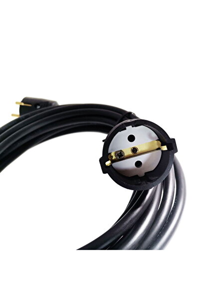 OEM Extension cable for electrical supply, with rubberized plug and coupler, bakelite material