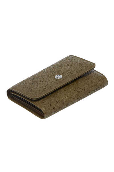 Tergan محفظة نسائية من الجلد الطبيعي باللون الأخضر - S1CB00005788-K2A